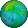 Arctic ozone map for 2025-10-14